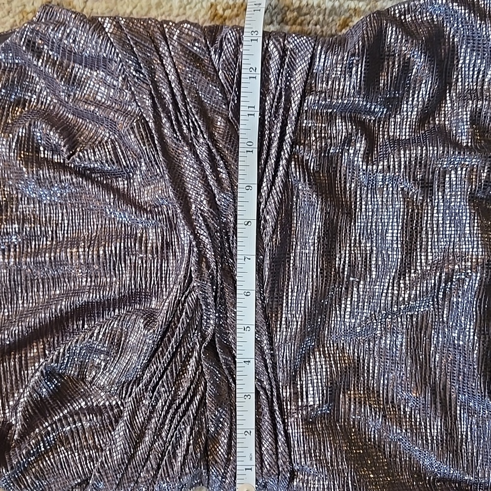NWT Ralph Lauren Gray Metallic Dress Size 4 - Picture 9 of 13